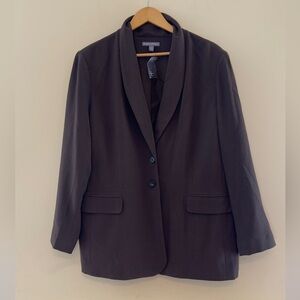 Jessica‎ London Brown Bi-Stretch Shaped Blazer Plus Size 30W